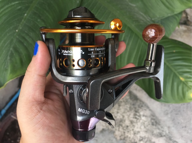 ราคาพิเศษ คุณภาพพรีเมี่ยม รอกตกปลา Yumoshi รอกสปิน สปูนอลูมิเนียม รุ่น MG เบรคท้าย - รูปที่ 3