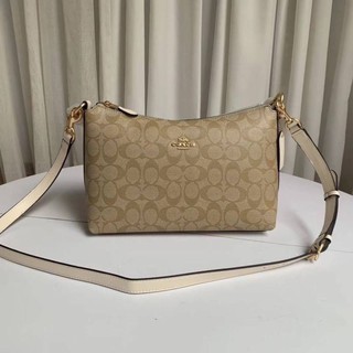 COACH LEWIS SHOULDER BAG IN SIGNATURE CANVAS KARKI