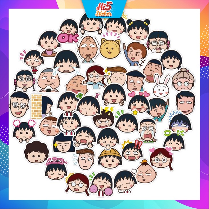 สติ๊กเกอร์ตกแต่งอนิเมะ Maruko Girl ms 229