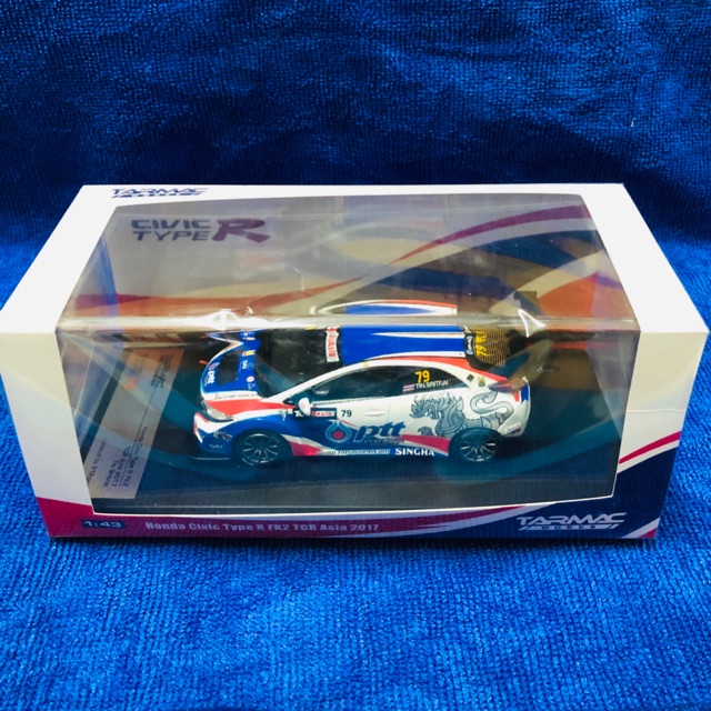 TARMAC HONDA CIVIC Type R FK2 TCR Asia 2017 ลายนักแข่งไทยPTT🔥Limited 912คันในโลก🔥