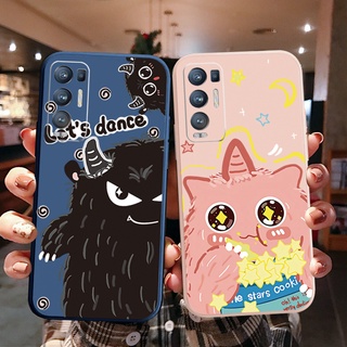 เคสโทรศัพท์มือถือ ขอบสี่เหลี่ยม ลาย Lets Dance Cookie Monster สําหรับ OPPO Reno6 Z 5G Reno 5 Pro 4 3 Reno2 Z F A95 5G A76 A96 4G