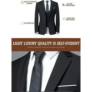 【จัดส่งในพื้นที่】เสื้อแจ็กเก็ตสูทลําลอง ทรงสลิมฟิต สไตล์เกาหลี สําหรับผู้ชาย