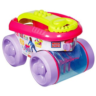 Mega Bloks เมกะ บล๊อค First Builders Block Scooping Wagon (Pink) ชุดตัวต่อ บล๊อกตัวต่อ ของเล่น เสริมพัฒนาการ CNK33