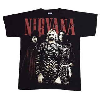 เสื้อวง OVP โอเวอร์ปริ้น NIRVANA 90’ ผ้าฟอกนุ่มเก่า ใส่สบาย งานดี Size “ L / XL