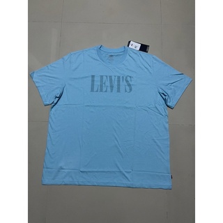 LEVIS เสื้อยืดคอกลมผู้ชาย Graphic สีฟ้า ราคาป้าย 990 บาท ขนาด XL อก 52 นิ้ว เสื้อยืดแขนสั้น ใหม่ ของแท้
