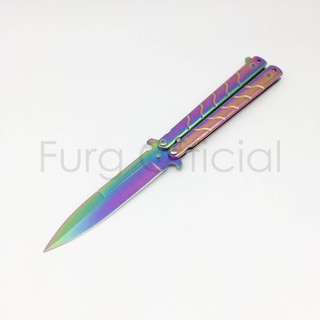 Furg 0010100006 มีดBalisong มีดบาลิซอง มีดควง มีดผีเสื้อ ใบแหลมและคม