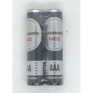 Panasonic  ถ่านพานาโซนิค นีโอ สีดำ  ขนาด AAA   1.5 V  Panasonic NEO  จำนวน 2 ก้อน