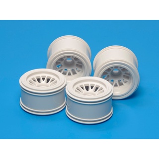 TAMIYA 54528 F104 MESH WHEELS (for RUBBER TIRES / WHITE)