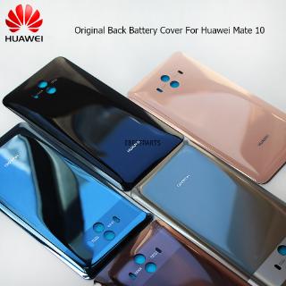 ฝาครอบแบตเตอรี่ ด้านหลัง สําหรับ Huawei Mate 10 ป้องกันรอยขีดข่วน เรียบ กระจก เคสเปลี่ยน กาว สติกเกอร์