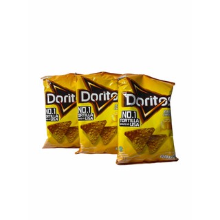 Doritos ขนมอบกรอบ 150g Nacho Cheese!! สีเหลือง.. 1SETCOMBO/ 3 แพค/บรรจุ150g  ราคาพิเศษ สินค้าพร้อมส่ง!!