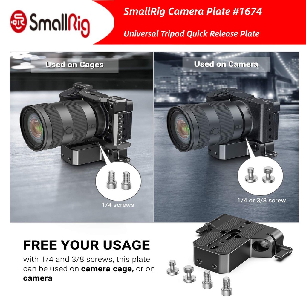 ส่งไวจากไทย ฐานรอง Smallrig กับ Dual 15 มม. แคลมป์ก้านก้าน 1674