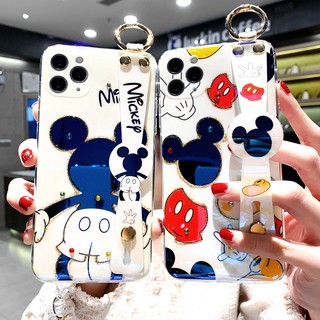 บลูเรย์ เพชร สายรัดข้อมือ มิกกี้ เคส huawei nova4 nova5 nova6 nova7 se nova7 pro p20 p30 p40 pro mate20 mate30 pro mate40 pro case ใหม่ หญิง คู่ ซิลิก้าเจล เปลือกนิ่ม เคส