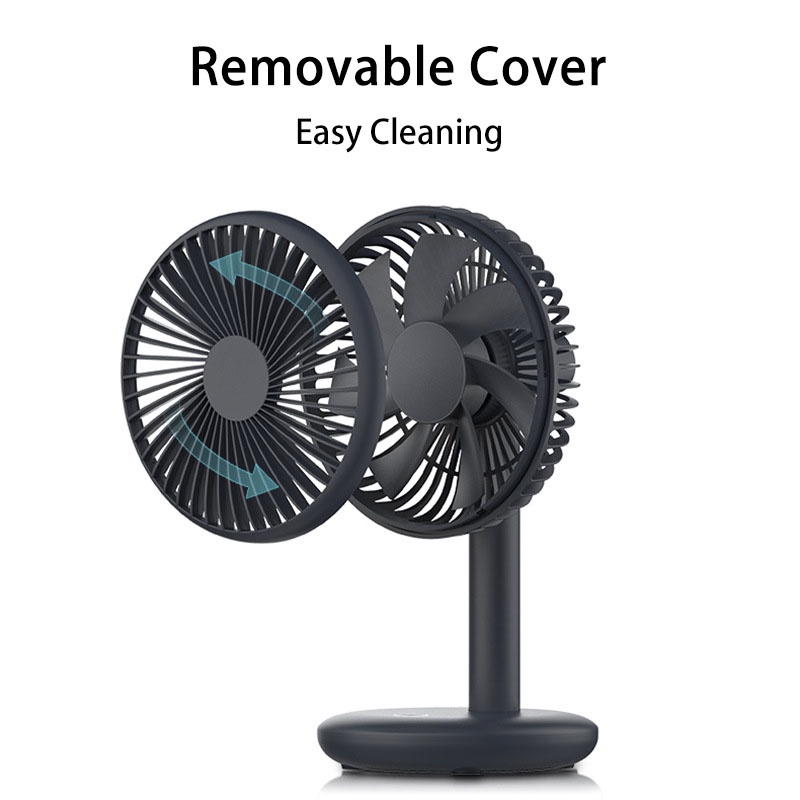 Small Room Air Cooling Fan with Battery 4 Speeds Portable USB Mini ...