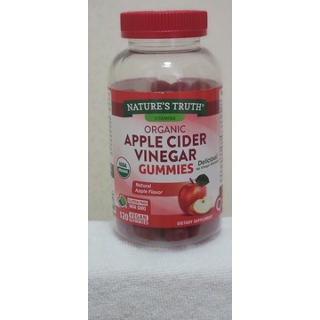 พร้อมส่ง เยลลี่ช่วยย่อย ช่วยเผาผลาญNature's Truth Apple Cider Vinegar Gummies