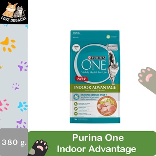 Purina One Indoor Advantage อาหารแมวโต สูตรสำหรับแมวเลี้ยงในบ้าน 380 g