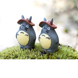 ตุ๊กตาจิ๋ว โตโตโร่ ใส่หมวก totoro