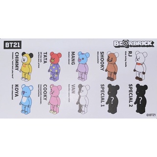 (ของแท้) Be@rbrick BT21 ยกกล่อง (Bearbrick)