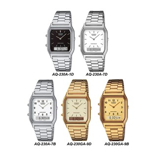 CASIO เรือนทอง และ สีเงิน รุ่น AQ-230