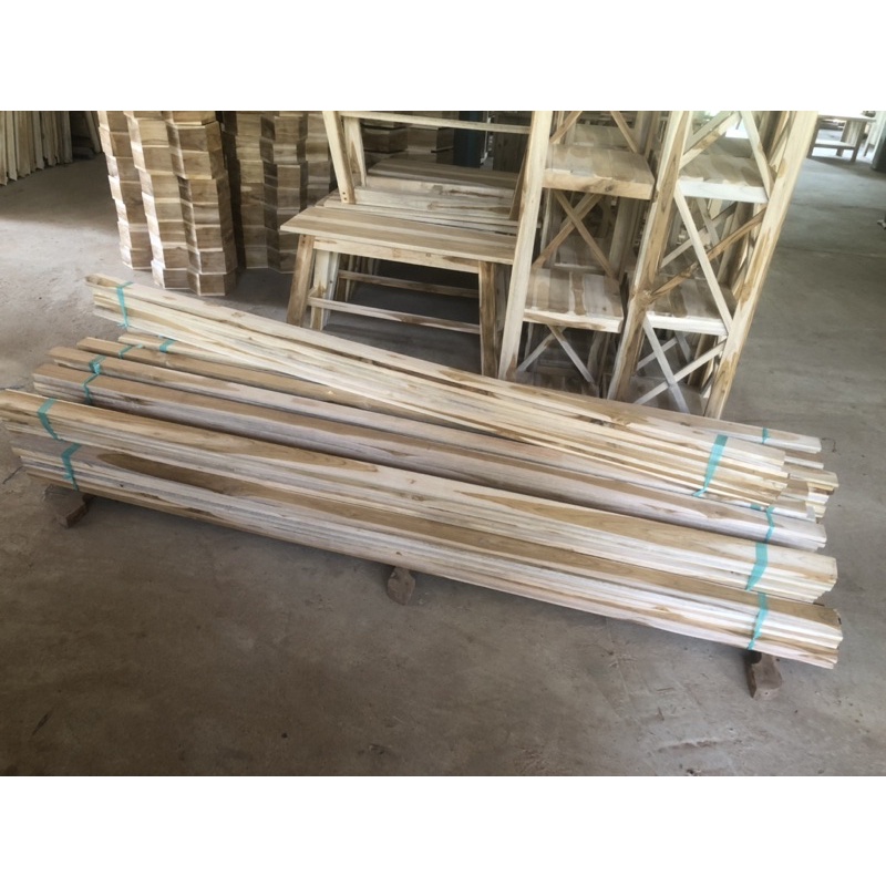 ไม้สักแท้ ไม้ระแนงยาว2เมตร ไม้หน้า2 หนา1cm - รูปที่ 3