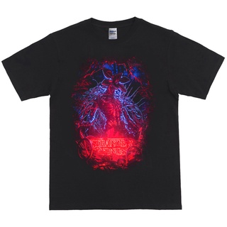 เสื้อยืด ผ้าฝ้าย พิมพ์ลายภาพยนตร์ Kaos STRANGER THINGS สําหรับผู้ชาย