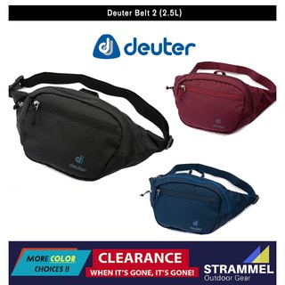 Deuter Belt 2-2.5 ลิตร กระเป๋าจัดระเบียบสะโพก กระเป๋าเดินทาง น้ําหนักเบา (3 สีให้เลือก)