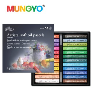 MUNGYO ชุด SOFT OIL PASTEL MUNGYO 24,36,48 สี (GALLERY SOFT OIL PASTEL 24,36,48)