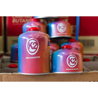 แก๊สจาก K2 Premium Butane Gas ขนาด 230-450กรัม