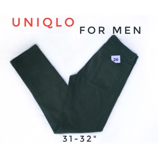 กาวเกงยีนส์ผู้ชาย Uniqlo ผู้ชาย เอว31-32"