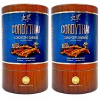 CORDYTHAI ถั่งเช่า คอร์ดี้ ไทย ม.เกษตรศาสตร์ สำหรับสุภาพสตรี 30 แคปซูล/กล่อง( 2 กล่อง )