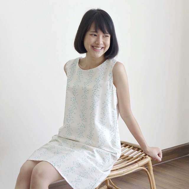 Japanese brush on dress