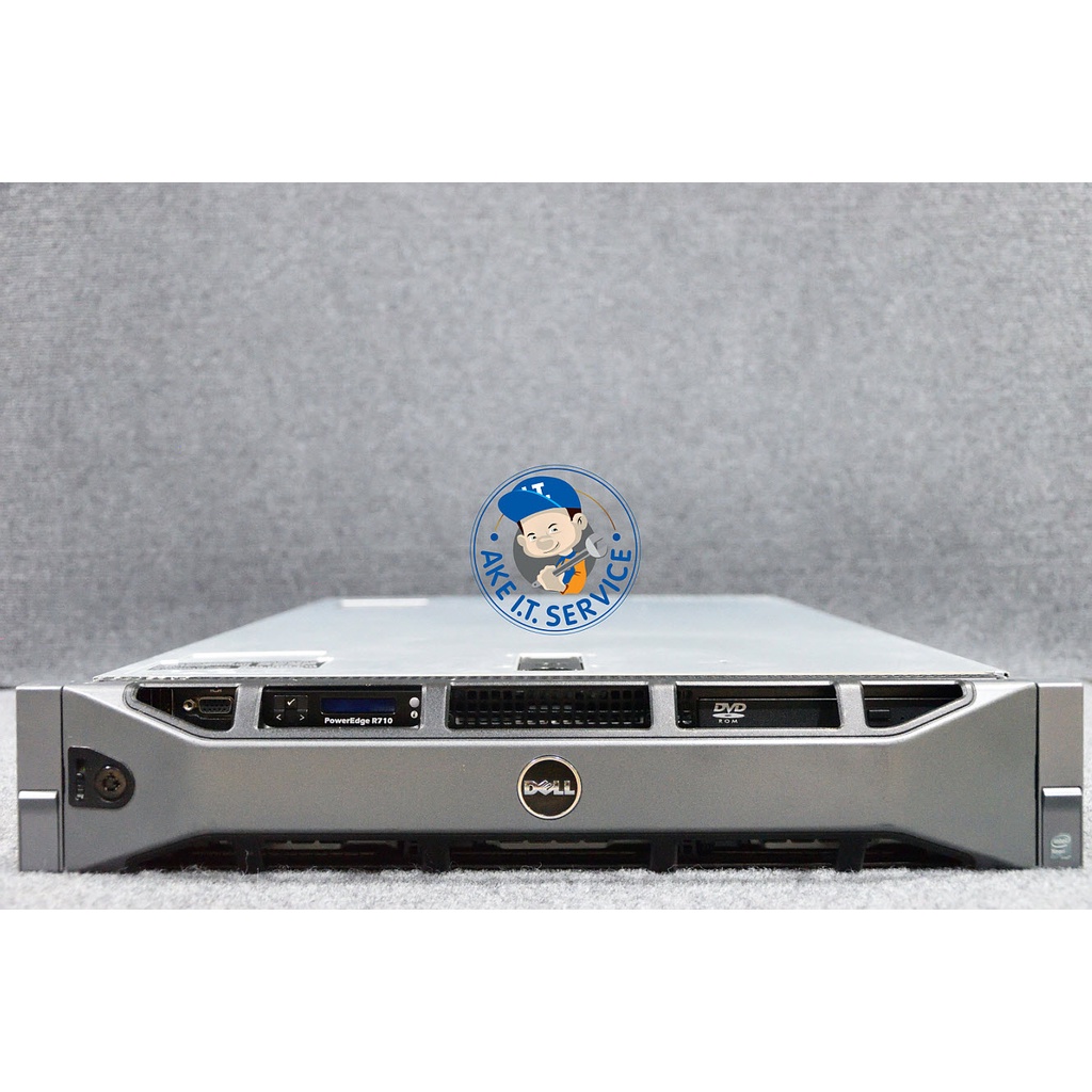 Server Dell PowerEdge R710 CPU X5650x2 RAM128GB HDD146GBx6 PowerSupply 570Wx2 รางหน้ากากครบ