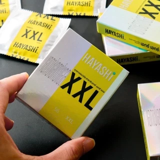 Hayashi XXL Condom Size 56 mm. ถุงยางอนามัยฮายาชิ เอ็กซ์เอ็กซ์แอล ขนาด 56 มม.