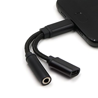สายชาร์จอแดปเตอร์ 2 in 1 แปลงจาก Type-C ไปยัง 3.5 มม.สำหรับ  Xiaomi Huawei