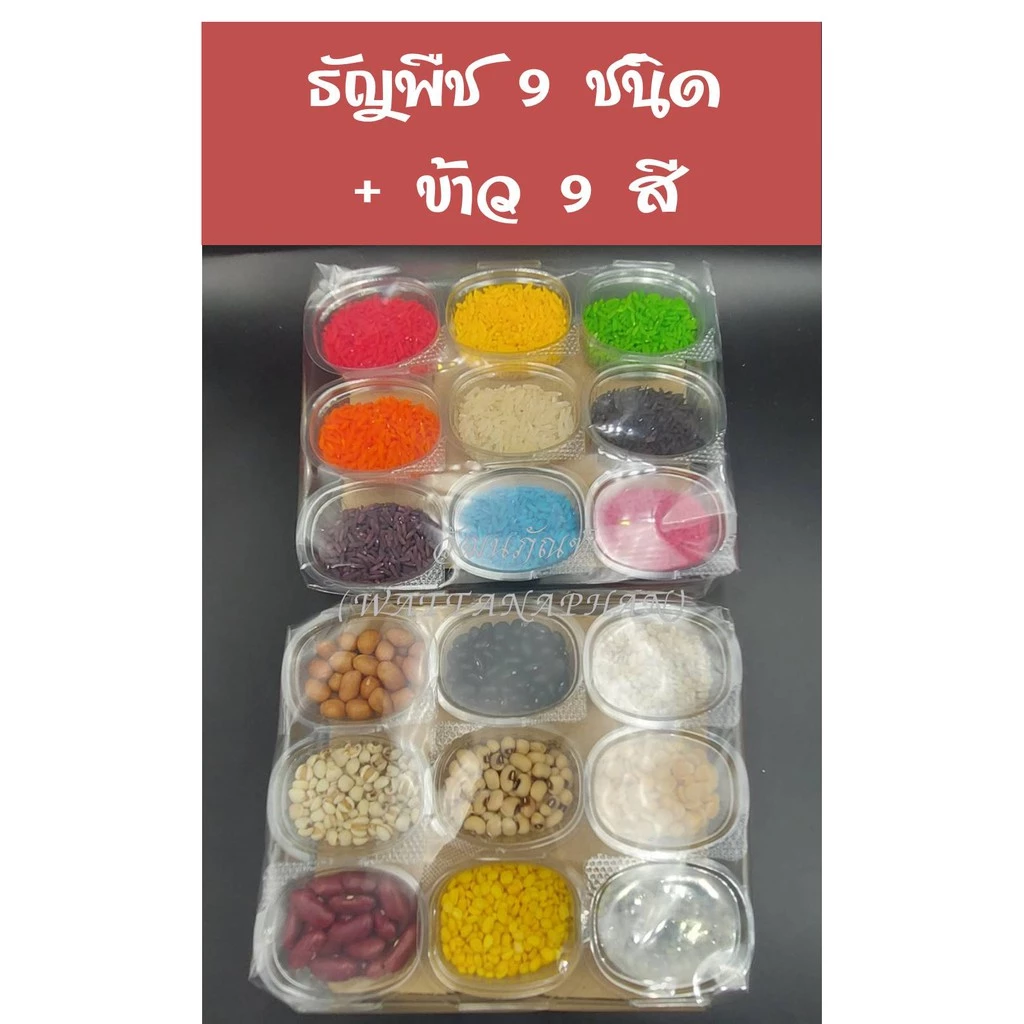 สดใหม่!! ธัญพืช 9 ชนิด/ข้าวสาร 9 สี ไหว้บูชา พระพิฆเนศ องค์เทพ บูชาแม่สาริกา ธัญพืช ของบูชาพระพิฆเนศ