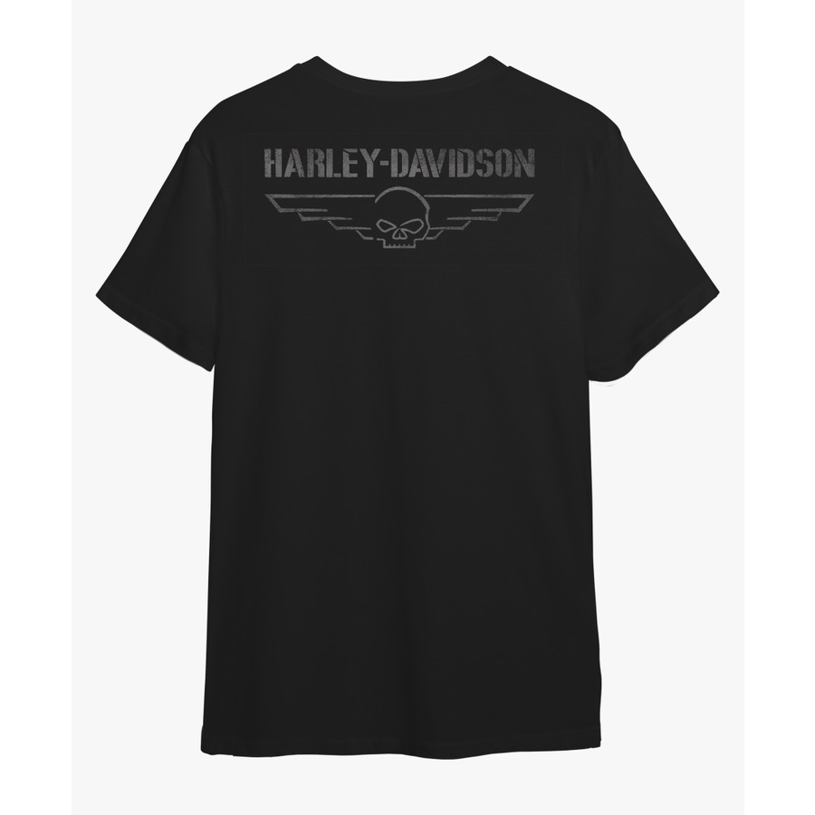 T-Shirtเสื้อเชิ้ต ลายรถจักรยานยนต์ Harley davidson S-5XL