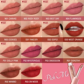 Pinkflash ลิควิดลิปสติก เนื้อแมตต์ นุ่ม ลิควิด ลิปกลอส กันน้ํา ติดทนนาน