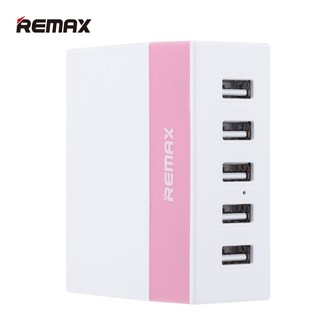 JHI0334  - REMAX อะแดปเตอร์ชาร์จไฟแบบ USB Charger 5 U รุ่น RU-U1