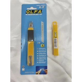 🔥ออกใบเสร็จได้🔥 คัตเตอร์ OLFA A2 อัลฟ่า คัตเตอร์อย่างดี ทนทาน ด้ามจับถนัดมือ