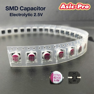 (10ตัว) SMD Capacitor Electrolytic 330uf 2.5V อะไหล่ Hashoard Asic