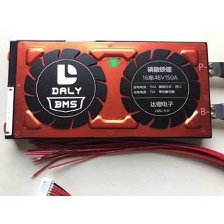 BMS LifePo4.   16s  48 V. 150A พร้อมสาย Balance Cell