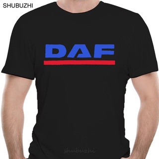 GILDAN 【เสื้อเก๋ไก๋】ใหม่ เสื้อยืดผ้าฝ้าย 100% พิมพ์ลายโลโก้ DAF TRUCKS สีดํา ไซซ์ S-3XL USA EN1 แฟชั่นฤดูร้อน สําหรับผู้