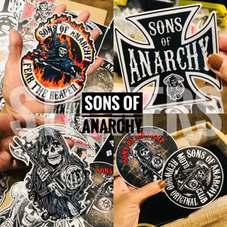 #Stickers Sons of Anarchy ไซส์ใหญ่ๆเดือดๆ🔥สติ๊กเกอร์PVCเคลือบด้านกันน้ำ💯กันรอยอย่างดี#ติดรถกระจกลอกมาไม่ทิ้งคราบกาว