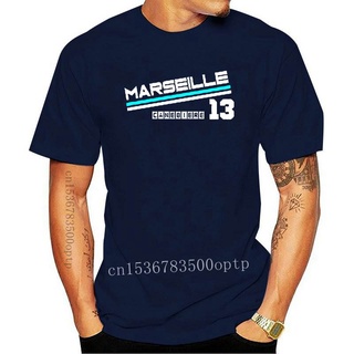 เสื้อยืดวินเทจขายดี เสื้อยืดลําลอง แขนสั้น พิมพ์ลาย MARSEILLE - Canebiere 13 om - lle 4 5X NJbmhc18DLield09 แฟชั่นฤดูร้อ