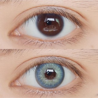 (1pair)(Nov.30) Himalaya Mountain,Xiyou Brand,14.0mm,(power0.0-7.0),Contact Lens yearly use(blue)