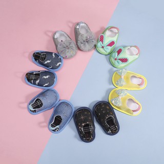 รองเท้าแตะ ชนิดผ้าฝ้าย แบบสวม สำหรับเด็ก/baby slippers