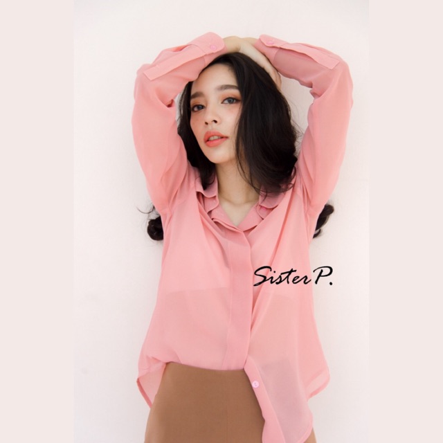 JAPANESE CHIFFON SHIRT | PINK PASTEL