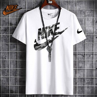 Nike Tshirt แฟชั่นเสื้อยืด st สําหรับผู้ชายแขนสั้นจอร์แดนท็อปส์ซูผ้าฝ้ายวัยรุ่นหลวม IQ0l ?b5