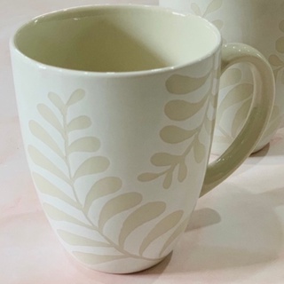 👑ราคา 1 ใบ👑 แก้วน้ำเซรามิก ขาวครีม ceramic mug