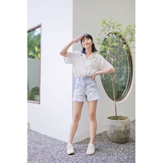Numshabrand - เสื้อเชิ้ตแขนสั้นลายจุด