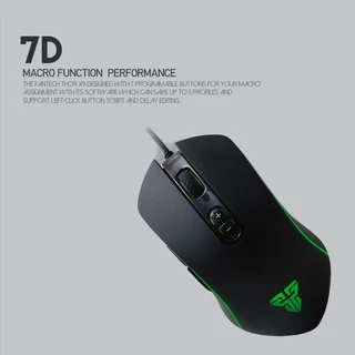 FANTECH รุ่น X9 THOR Optical Macro RGB Gaming Mouse เมาส์เกมมิ่ง ออฟติคอล ตั้งมาโครคีย์ได้ พร้อม feet mouse
